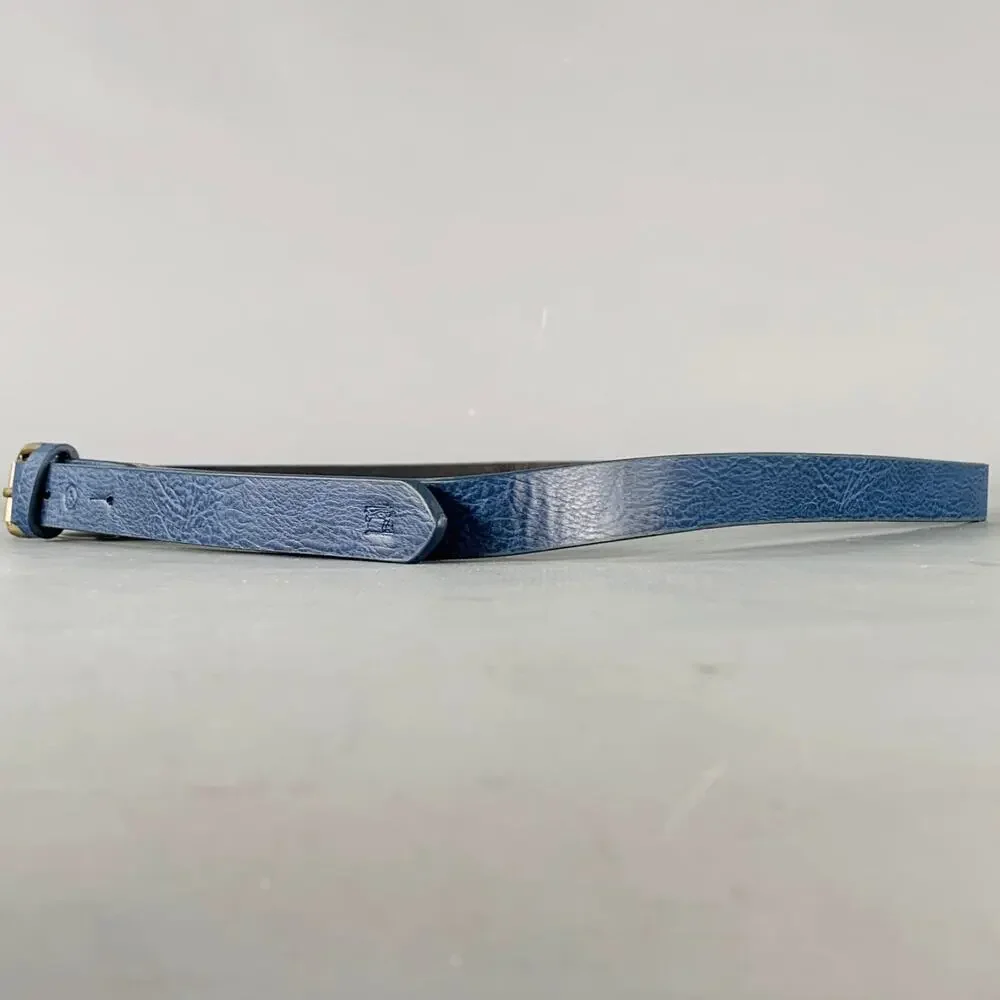 SCOTCH AND SODA Size 38 Blue Leather Belt